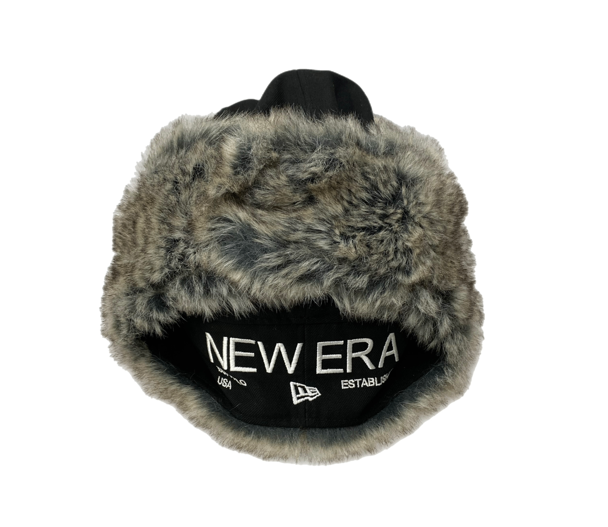 中古】ニューエラ New Era フライトキャップ ファー 205791 帽子 メンズ帽子 パイロットキャップ ロゴ ブラック Lサイズ  201goods-299 | 古着通販のドンドンサガール