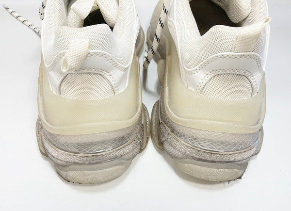 バレンシアガ BALENCIAGA Triple S Sneakers Clear Sole トリプルS クリアソールスニーカー ダッドスニーカー ダッドシューズ 544351 レディース靴 スニーカー ホワイト 23cm 101-shoes1225