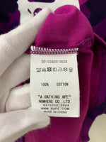 ア ベイシング エイプ A BATHING APE ファーストカモ 1st camo クルーネック Tee  Tシャツ ロゴ パープル LLサイズ 201MT-1725