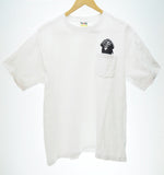 ア ベイシング エイプ A BATHING APE エイプ パイレーツ ポケットTシャツ 半袖 メンズ トップス Tシャツ プリント ホワイト Lサイズ 101MT-706