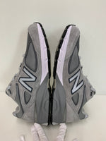 ニューバランス new balance スエード Dワイズ USA製 M990VS4 メンズ靴 スニーカー ロゴ グレー 201-shoes225