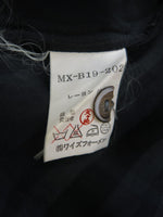 YOHJI YAMAMOTO ヨウジヤマモト 山本耀司 Y's for men ワイズ ワイズフォーメン チェックシャツ ロングシャツ 黒 ブラック レーヨン100％ MX-B19-202 サイズ表記なし メンズ (TP-641)