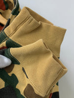 ア ベイシング エイプ A BATHING APE ダブルジップ フーディー 日本製 パーカ カモフラージュ・迷彩 ベージュ Lサイズ 201MT-1213