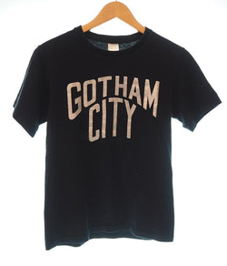 ナンバーナイン NUMBER (N)INE GOTHAM CITY ゴッサムシティ プリントTシャツ サイズ２ 日本製 黒×シルバーラメ Tシャツ プリント ブラック 101MT-898