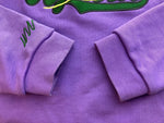 ヒステリックグラマー HYSTERIC GLAMOUR HYSTERIC GLAMOUR × genzai コラボスウェット VANISH LOGO SWEAT Purple パープル 紫 刺繍ロゴ ロゴ トップス クルーネック  スウェット ロゴ パープル Lサイズ 101MT-623