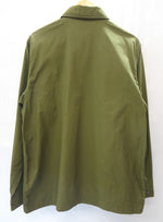 ヤエカ YAECA LIKE WEAR BAKER SHIRT OLIVE POPLIN ベイカーシャツ 緑 長袖シャツ made in JAPAN ジャケット 無地 カーキ Lサイズ 101MT-252
