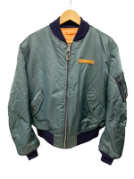 アビレックス AVIREX JACKET FLYER'S MAN INTERMEDIATE MA-1 LTD フライトジャケット ブルゾン ジャケット ネイビー系 ロゴ  243317 ジャケット ロゴ ネイビー Mサイズ 101MT-957