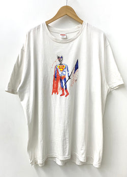 シュプリーム SUPREME 21ss Skeleton Tee スーパーマン Tシャツ スカル ホワイト LLサイズ 201MT-1682