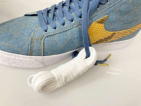 ナイキ NIKE SB ZOOM BLAZER MID QS 2 SUPREME ズーム ブレイザー ミッド  シュプリーム デニム ハイカット ブルー系 青  DX8421-400 メンズ靴 スニーカー ブルー 27.5cm 101-shoes886