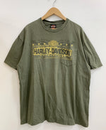 ハーレーダビッドソン HARLEY-DAVIDSON Tシャツ Tシャツ プリント カーキ LLサイズ 201MT-127△