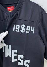 シュプリーム SUPREME 20SS Business Hockey Jersay ビジネス ホッケー ジャージ ロンT ロゴ ブラック Sサイズ 201MT-1090