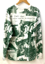 シュプリーム SUPREME 17AW Michelangelo Long Sleeve Top Green  Tシャツ ロゴ グリーン Mサイズ 201MT-2146