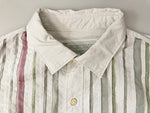 カラー kolor 長袖 シャツ トップス コットンシャツ ストライプ ドレスシャツ Made in JAPAN サイズ2 グレー系 9WCM-B01109 長袖シャツ ストライプ 101MT-810