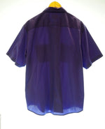 シュプリーム SUPREME サイドロゴ 青紫 サイズXL 半袖シャツ ロゴ パープル LLサイズ 101MT-222