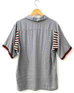 スタイルアイズ STYLE EYES ボウリングシャツ 東洋エンタープライズ SE31284 半袖シャツ 刺繍 グレー Lサイズ 201MT-942