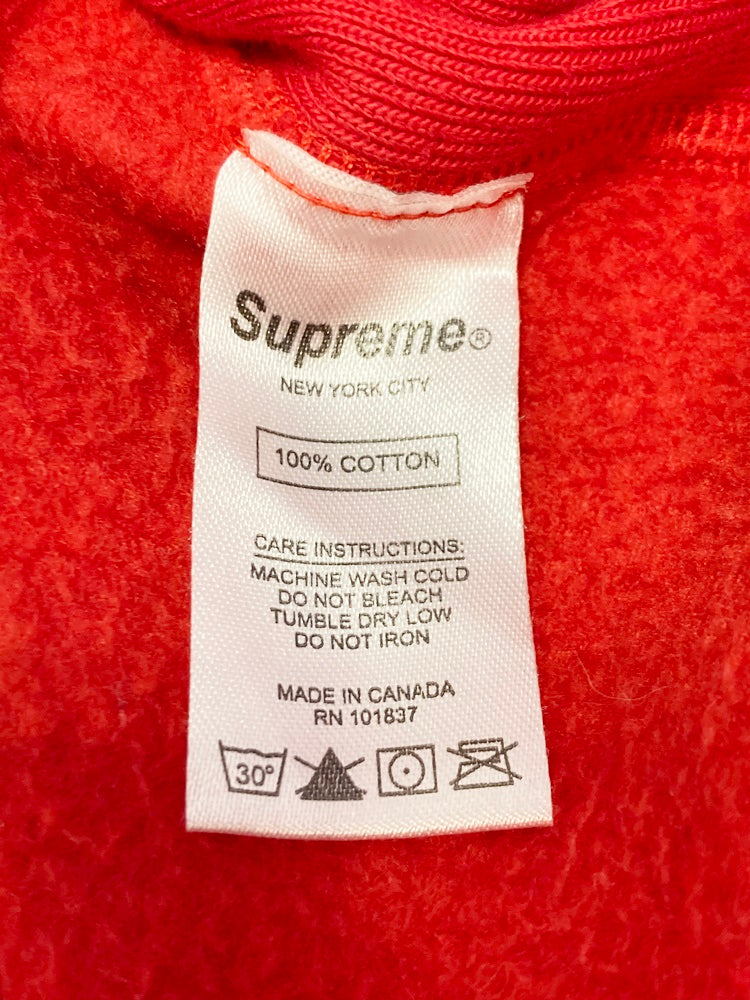 シュプリーム SUPREME Box Logo Hooded Sweatshirt 赤 カナダ製 フード