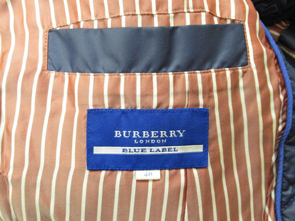 BURBERRY BLUE LABEL バーバリー ブルー レーベル ダウン ジャケット ネイビー レディース size 40