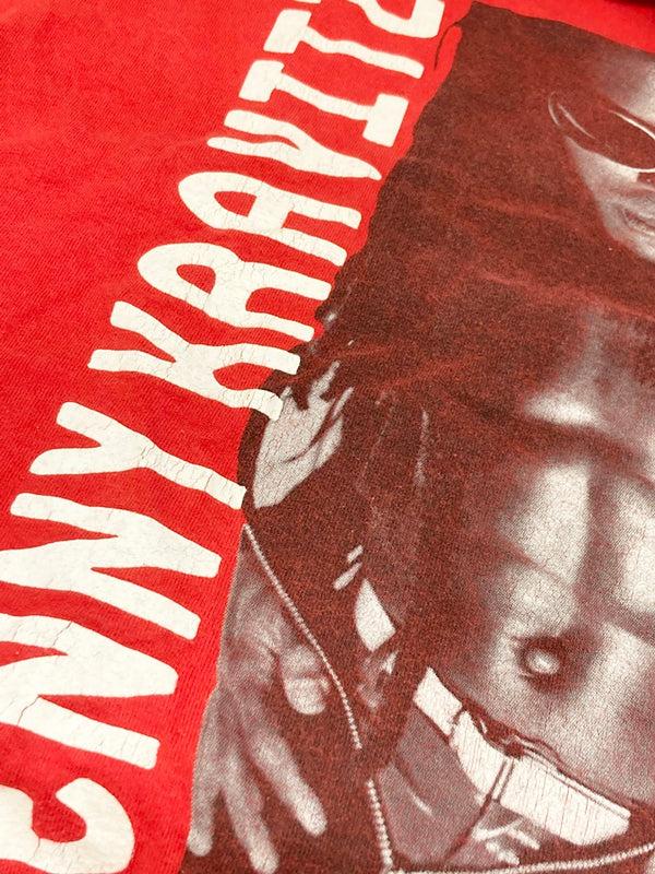 バンドTシャツ BAND Tee 90s Lenny Kravitz Circus Tour Tee レニークラヴィッツ 半袖 レッド系 赤 Made in USA  Tシャツ プリント レッド Lサイズ 101MT-1474