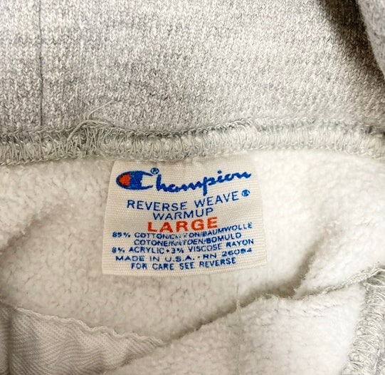 チャンピオン Champion 80s～ トリコタグ後期 REVERSE WEAVE リバースウィーブ パーカー USMA ミリタリー 染み込み ヴィンテージ US古着 アメカジ  パーカ ロゴ グレー Lサイズ 101MT-1834