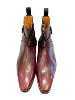 サントーニ Santoni レザー サイドジップ ショートブーツ クロスベルト 茶 レディース メンズ  イタリア製 メンズ靴 ブーツ その他 ブラウン サイズ 5 1/2 101-shoes1036