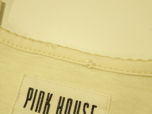 PINK HOUSE ピンクハウス プリント Tシャツ ホワイト レディース size L