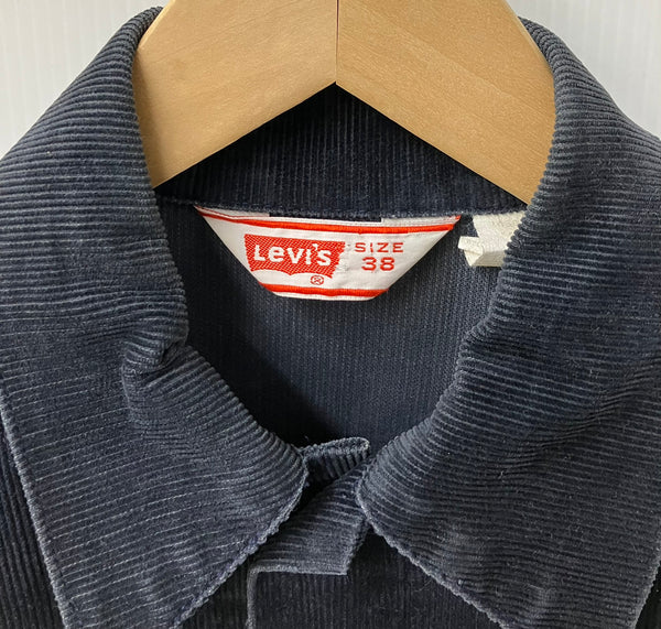 リーバイス Levi's コーデュロイジャケット BIG E  三角タグ 刻印529 70505-1517 ジャケット ロゴ ネイビー 201MT-2020