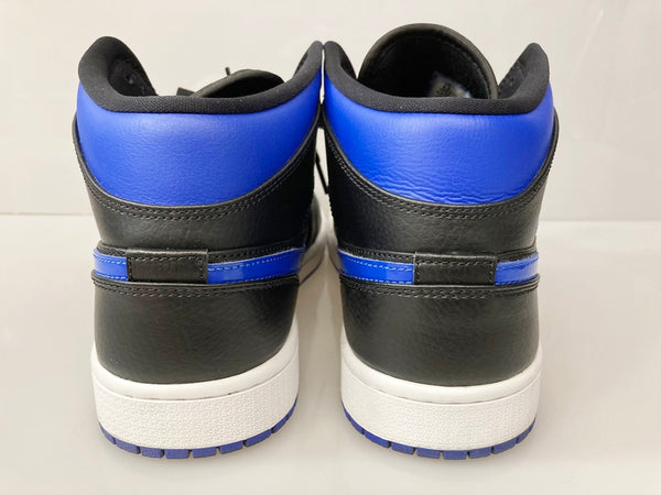 ナイキ NIKE AIR JORDAN 1 MID BLACK/HYPER ROYAL-WHITE エア ジョーダン 1 ミッド ブラック/ハイパーロイヤル  ブラック系 黒 ブルー系 青 シューズ 554724-068 メンズ靴 スニーカー ブラック 27.5cm 101-shoes833