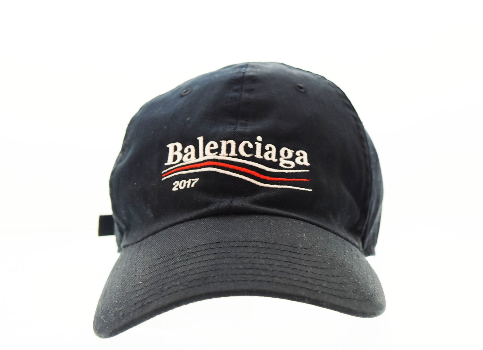 バレンシアガ BALENCIAGA 2017AW Campaign Logo Cap ロゴ キャップ 黒