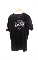 マルセロバーロン MARCELO BURLON NBA L.A.LAKERS レイカーズ ワッペン プリント 半袖Tシャツ 黒 Tシャツ プリント ブラック LLサイズ 103MT-147