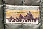 パタゴニア PATAGONIA Vネックプルオーバー ダウン STY52520 スウェット ロゴ グリーン SSサイズ 201MT-1763