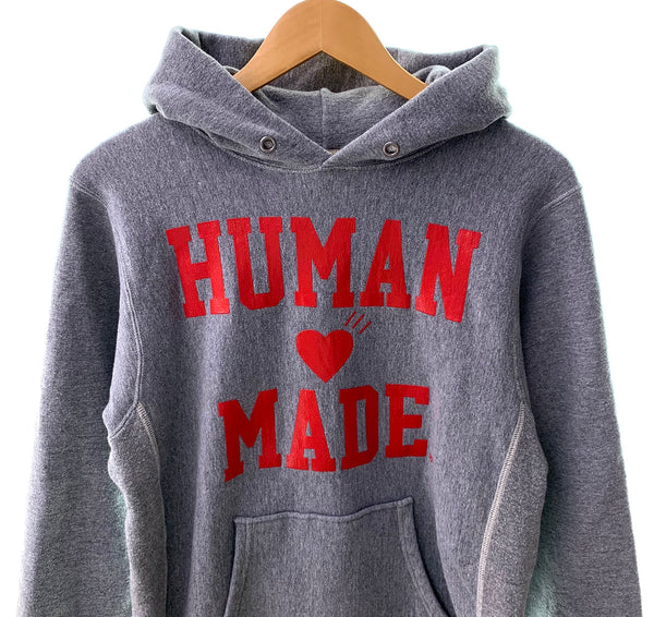 ヒューマンメイド HUMAN MADE  HMMD HOODIE フーディ パーカ ロゴ グレー Sサイズ 201MT-2096