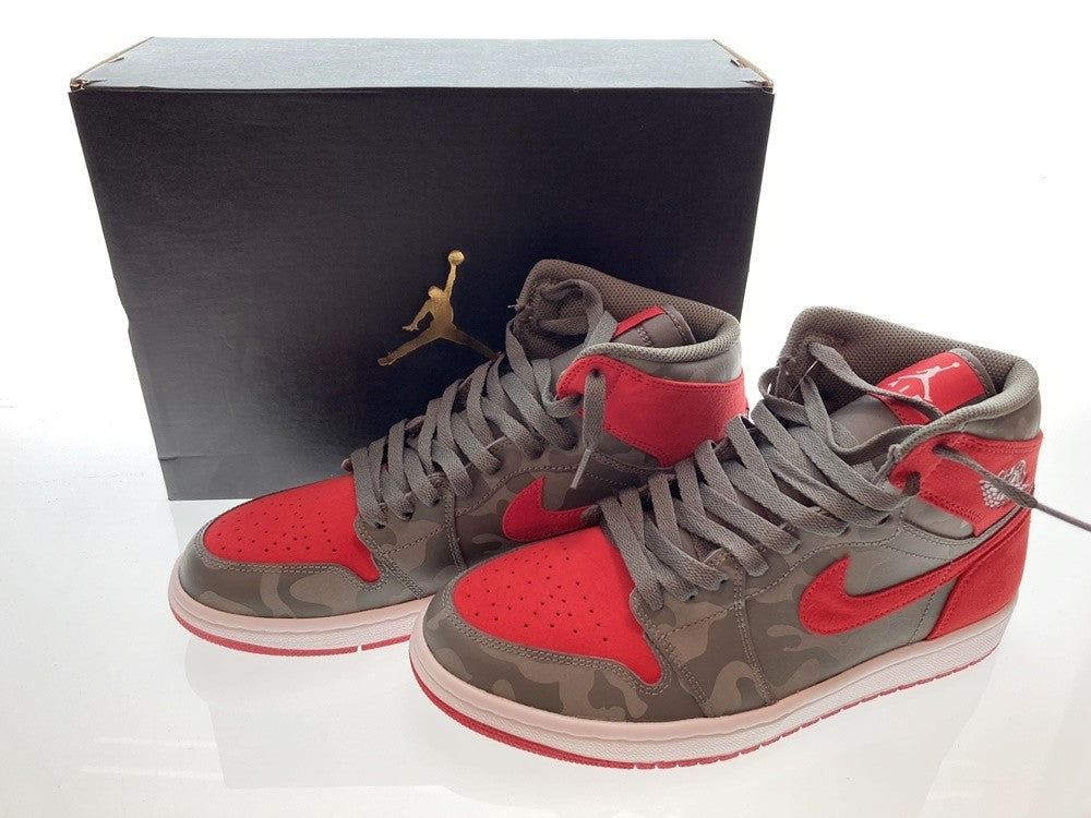 Air Jordan 1 Retro High Premium Camo Red