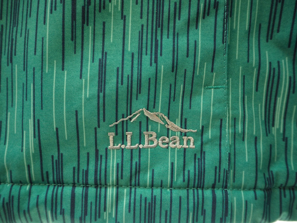 エルエルビーン L.L.Bean Wildcat Jacket ワイルドキャットジャケット 中綿 ナイロンジャケット アウター 上着 ジャケット 総柄  グリーン Lサイズ 101MT-730
