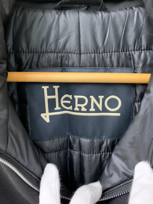 ヘルノ HERNO ライナー ダウン ピーコート ジャケット IM0114U-33515S-9300 ジャケット 無地 ブラック 201MT-346