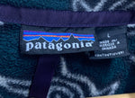 パタゴニア PATAGONIA 90s シンチラ スナップT USA製  カメ柄 ジャケット 総柄 グリーン Lサイズ 201MT-1889