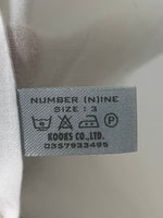 ナンバーナイン NUMBER (N)INE タイム期 TIME MIGRATION期 ドクロシャツ アーカイブ サイズ３ 長袖シャツ スカル ホワイト 201MT-1791