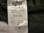 ALPHA アルファ フライトジャケット タイトジャケット ミリタリー MA-1 ブルゾン カーキ メンズ サイズS 20004 (TP-602)