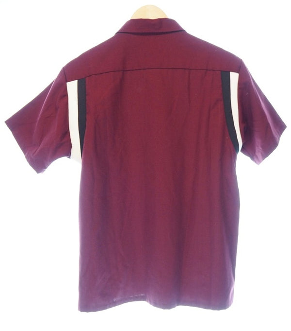 ラディアル RADIALL カジュアルシャツ 半袖シャツ ショートスリーブ バーガンディ系 日本 RAD-14SS-SH011 半袖シャツ 刺繍 ワインレッド Mサイズ 101MT-871