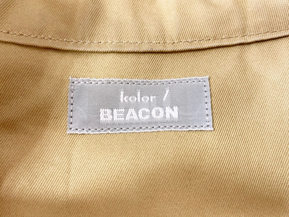 カラー ビーコン kolor BEACON バックコーティング コットン ウェザー スウィングトップブルゾン ジャケット ベージュ系 サイズ1  Made in JAPAN 17WBM-G06138 1 ジャケット 無地 ベージュ 101MT-935