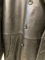 ショット SCHOTT レザージャケット アウター JACKET 刺繍ロゴ ボタン ブラック系 黒 ジャケット 無地 ブラック Lサイズ 101MT-820