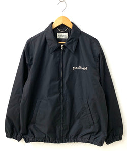 ワコマリア WACKO MARIA 20SS ワークジャケット アラビア語 刺繍 高級生地 日本製 ジャケット ロゴ ブラック Lサイズ 201MT-1491