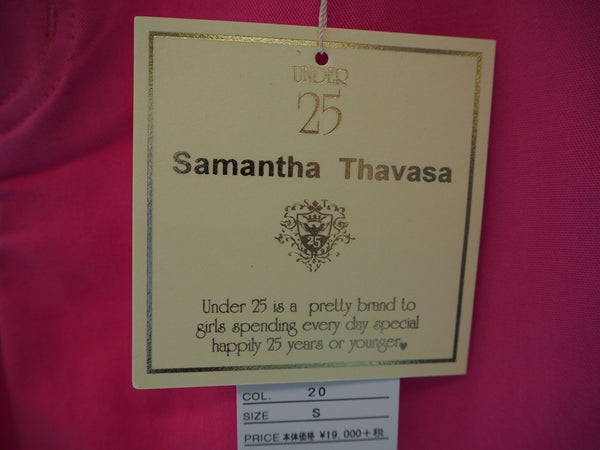 サマンサタバサ Samantha Thavasa UNDER25 アンダー25 サマンサゴルフ カラーパンツ サイドライン サイドロゴ  ピンク×ネイビー 0077-1822100002 ボトムスその他 ロゴ ピンク Sサイズ 101LB-4