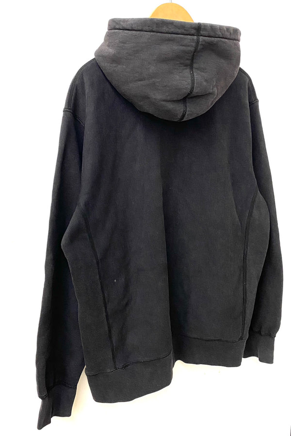 シュプリーム SUPREME 19AW Micro Logo Hooded Sweatshirt  パーカ ロゴ ブラック Lサイズ 201MT-1723