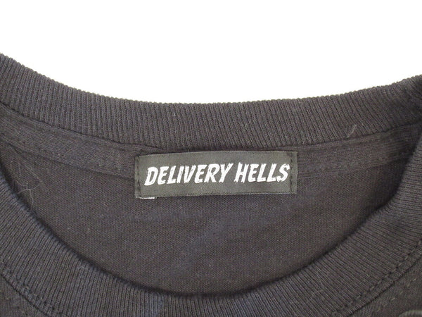 DELIVERY HELLS デリバリー ヘルス ロング Tシャツ プリント ブラック ユニセックス size M