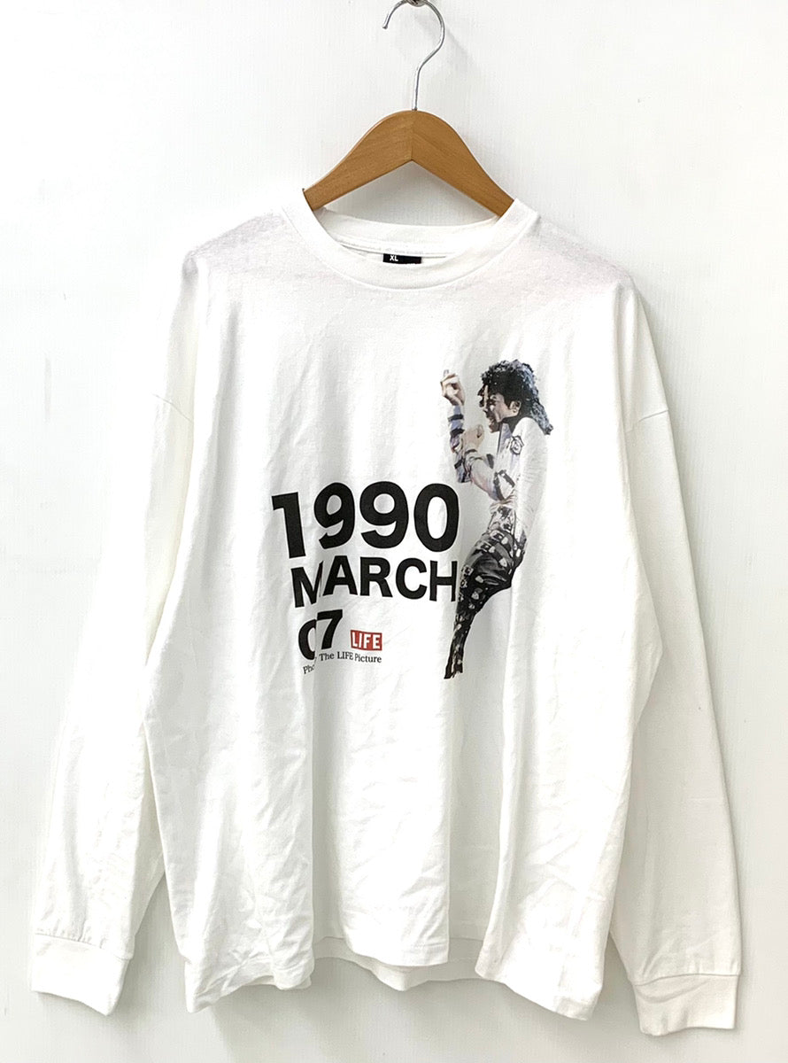 スクリーンスターズ SCREEN STARS LIFE MICHAEL 1990 MARCH 07 LS TEE