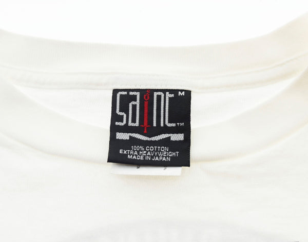 セントマイケル  SAINT MICHAEL 23AW COMPLICATED TEE ロゴ プリント 半袖Tシャツ 白  SM-A23-0000-C18 Tシャツ プリント ホワイト Mサイズ 103MT-100