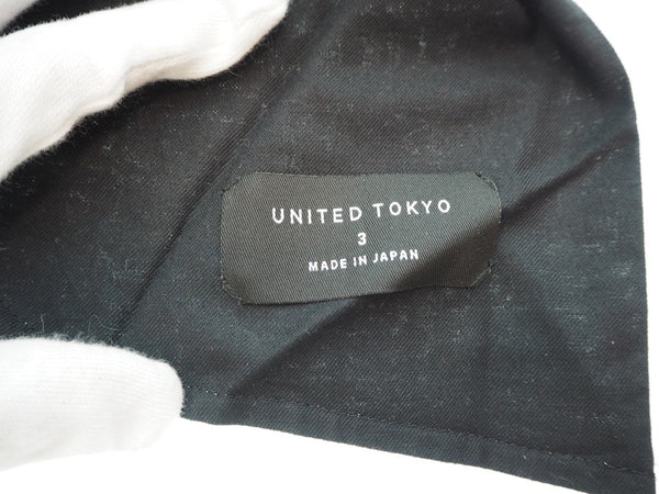 ユナイテッドトウキョウ UNITED TOKYO テーパードパンツ チェックパンツ サイズ３ 日本製  409541016 ボトムスその他 グレンチェック グレー 101DMB-51