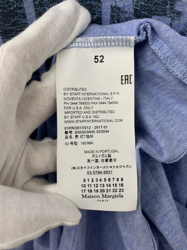 メゾンマルジェラ Maison Margiela カジキマグロ ドッキング ノースリ ノースリーブ プリント ブルー 201MT-594