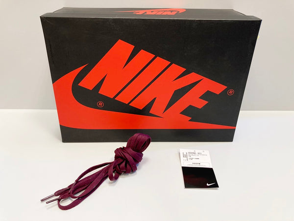 ジョーダン JORDAN NIKE AIR JORDAN 1 RETRO HIGH OG BORDEAUX/METALLIC SILVER-WHITE ナイキ エア ジョーダン 1 レトロ ハイ ボルドー系 レッド系 シューズ  555088-611 メンズ靴 スニーカー ワインレッド 29cm 101-shoes1143