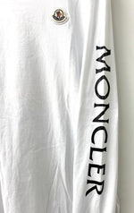 モンクレール MONCLER スリーブプリントカットソー H20918D00008 8390T ロンT ロゴ ホワイト Lサイズ 201MT-1710